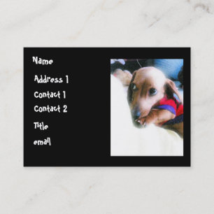 heavenlypuppy namn, adress 1, kontakt 1, Cont… Visitkort