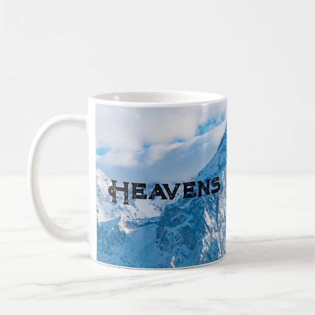 Heavens Anpassningsbar Text Himlar Image Anpassnin Kaffemugg (Vänster)