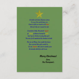 Heaven's child christmas card inbjudningar