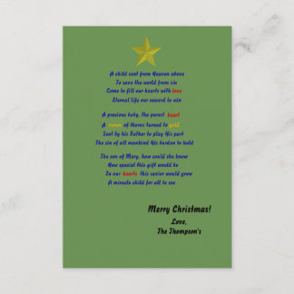 Heaven's child christmas card inbjudningar