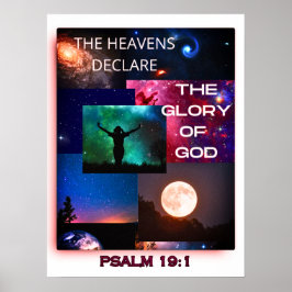 "Heavens Deklare Glory of God" Poster