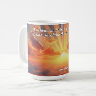 Heavens Deklarera Glory: Gud & Creation Verse Kaffemugg