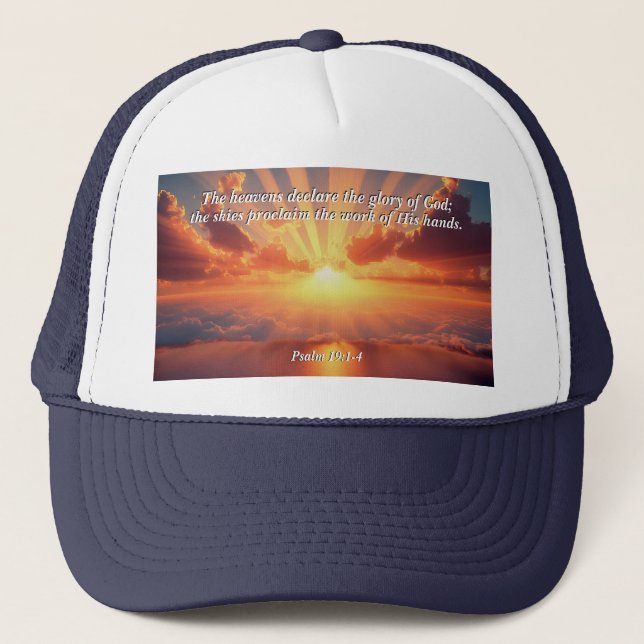 Heavens Deklarera Glory: Gud & Creation Verse Keps (Framsida)