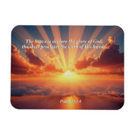 Heavens Deklarera Glory: Gud & Creation Verse Magnet