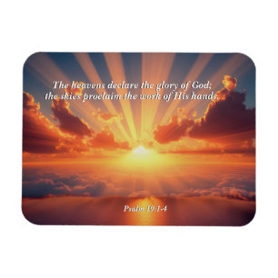 Heavens Deklarera Glory: Gud & Creation Verse Magnet