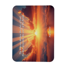 Heavens Deklarera Glory: Gud & Creation Verse Magnet