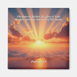 Heavens Deklarera Glory: Gud & Creation Verse Magnet