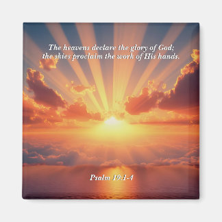 Heavens Deklarera Glory: Gud & Creation Verse Magnet