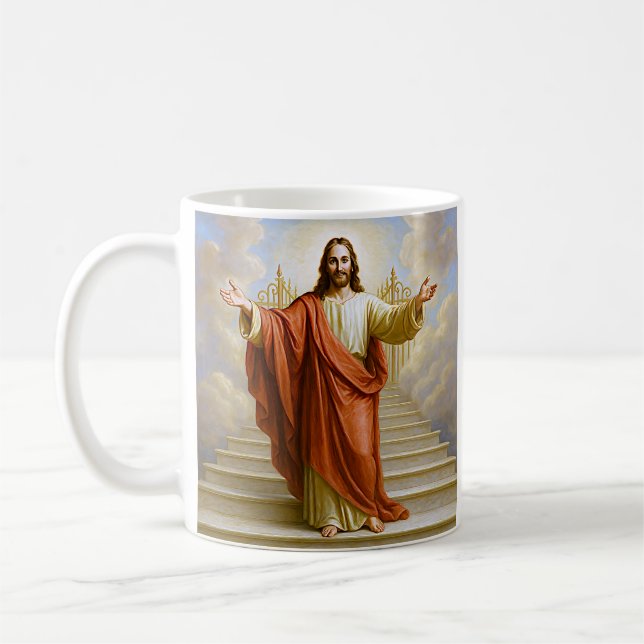 Heaven's Embrace Jesus Kaffemugg (Vänster)