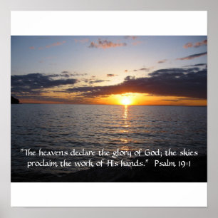 Heavens förklarar Guds ära. Poster