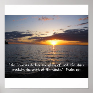 Heavens förklarar Guds ära. Poster