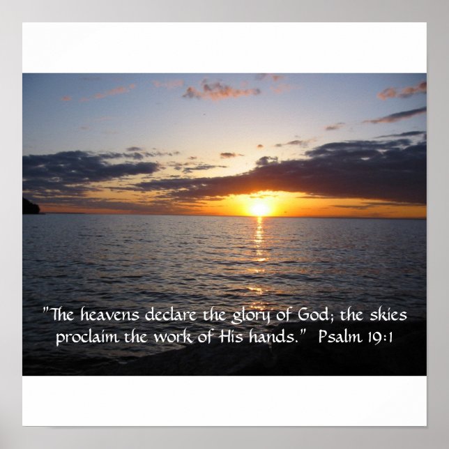Heavens förklarar Guds ära. Poster (Framsidan)