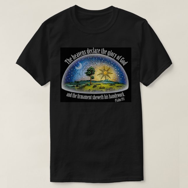 Heavens förklarar Guds ära T Shirt (Design framsida)