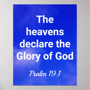 Heavens förklarar Guds härlighet Poster