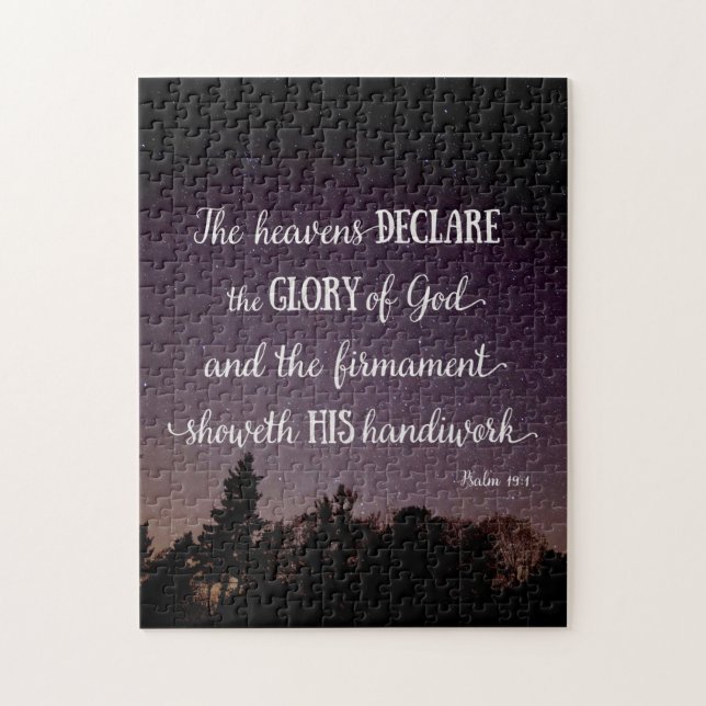 Heavens förklarar Guds härlighet Pussel (Vertikal)