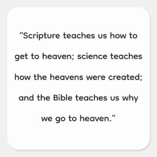 Heavens Fyrkantigt Klistermärke