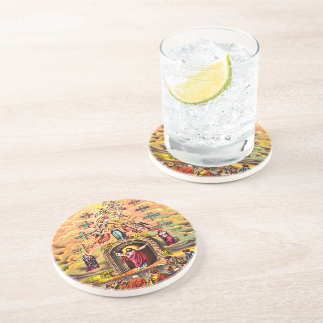 Heaven's grind Jesus omfamnad av änglar Underlägg (Sidan)