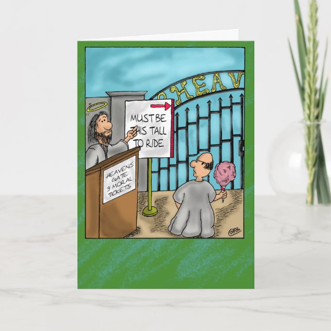 Heavens Grind Motivation Greeting Card Kort (Framsida)