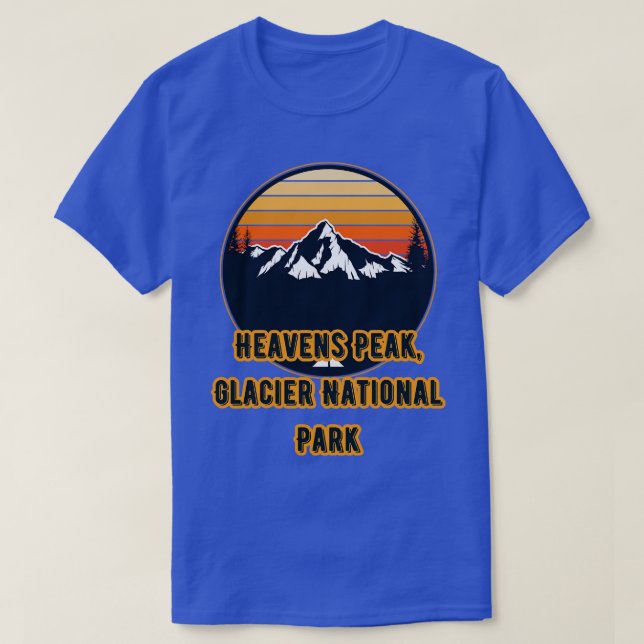 Heavens Peak Glacier nationalpark T Shirt (Design framsida)
