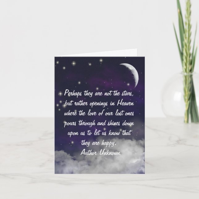 Heavens Sympathy Greeting Card Kort (Framsida)