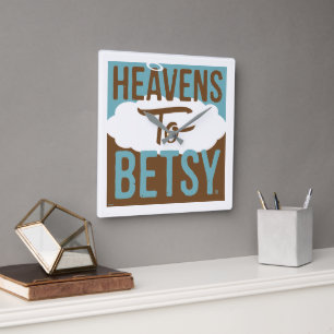 Heavens to Betsy Fyrkantig Klocka