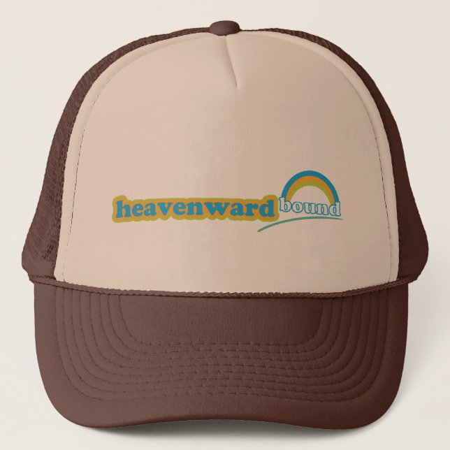 Heavenward destinerad kristen retro hatt truckerkeps (Framsida)