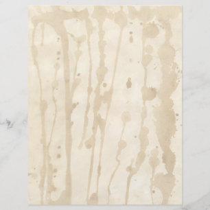 Heavily Coffee Nedfläckad Faded Parchment Letterhe