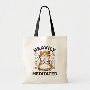 Heavily Meditated Funny Yoga Tygkasse