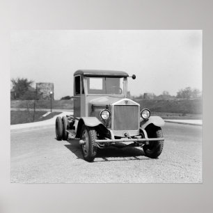 Heavy Duty Lastbil, 1925. Vintage Photo Poster