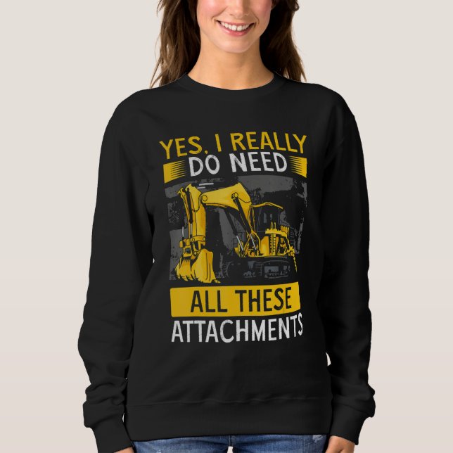 Heavy Equipment Operator Backhoe Operator Men 11 T Shirt (Framsida)
