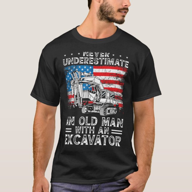 Heavy Equipment Operator Backhoe Operator Men 8 T Shirt (Framsida)