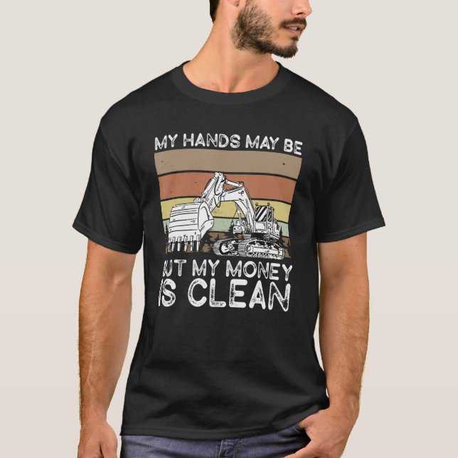 Heavy Equipment Operator Backhoe Operator Men T Shirt (Framsida)