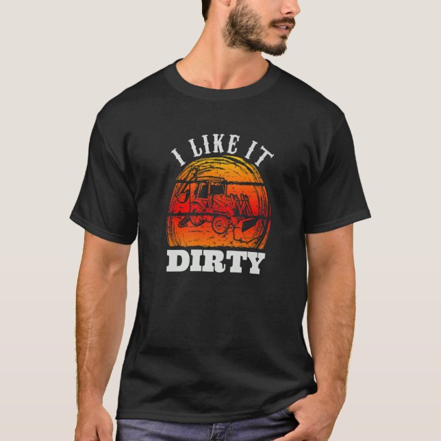 Heavy Equipment Operator Road Construction for Men T Shirt (Framsida)