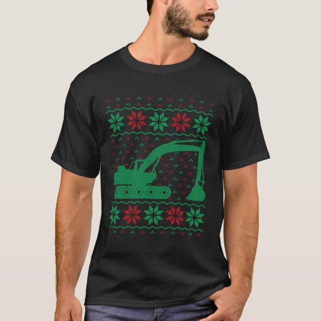 Heavy Equipt Excavator Operator Ugly T Shirt (Framsida)