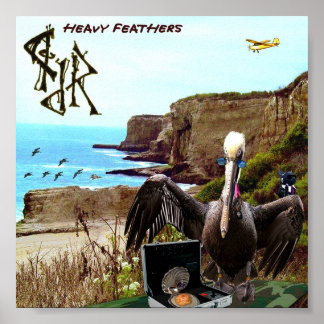 "Heavy Feathers" av Jason T. Reimche Poster