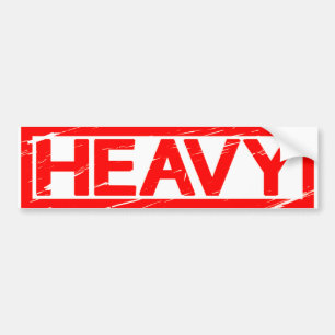 Heavy Frimärke Bildekal