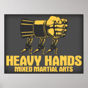 Heavy Händer MMA Poster