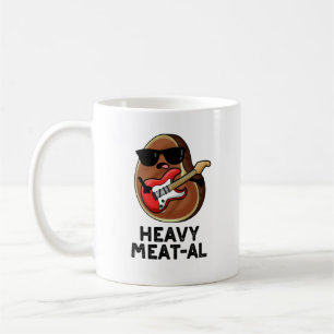 Heavy Kött-al Funny Kött Steak Pun Kaffemugg