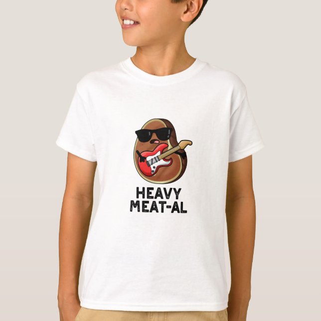 Heavy Kött-al Funny Kött Steak Pun T Shirt (Framsida)