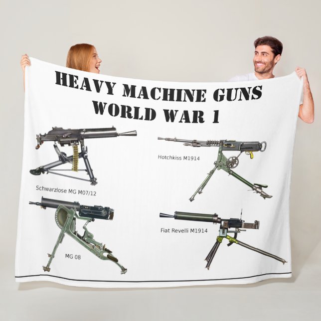 HEAVY MASKIN GUNS of WW1 Fleecefilt (På plats)