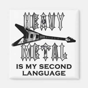 Heavy metal är min understöder språk kvadrerar magnet