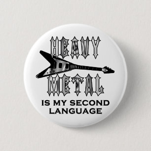 Heavy metal är min understöder språkrundan knapp