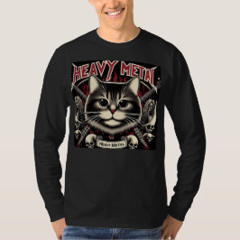 Heavy Metal Cat T Shirt