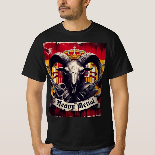 Heavy metal español t shirt (Framsida)