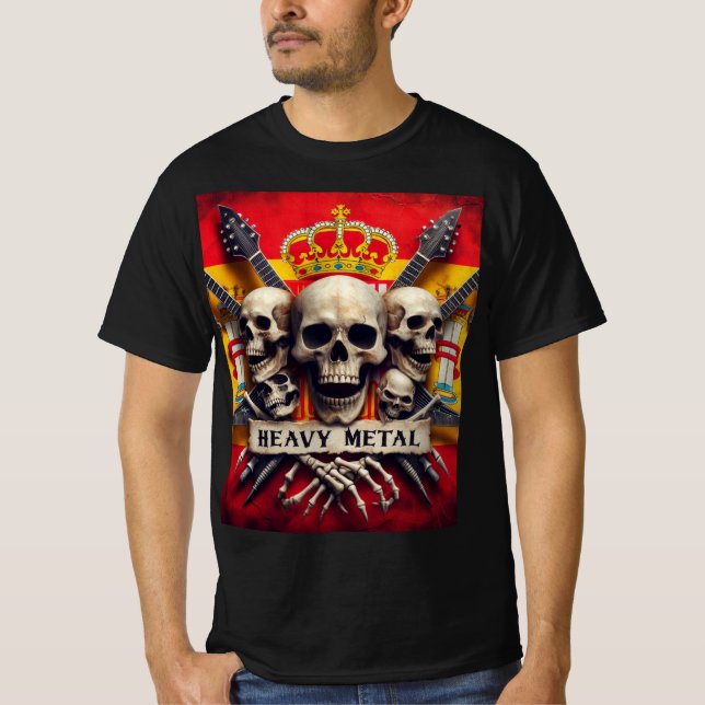 Heavy metal español t shirt (Framsida)