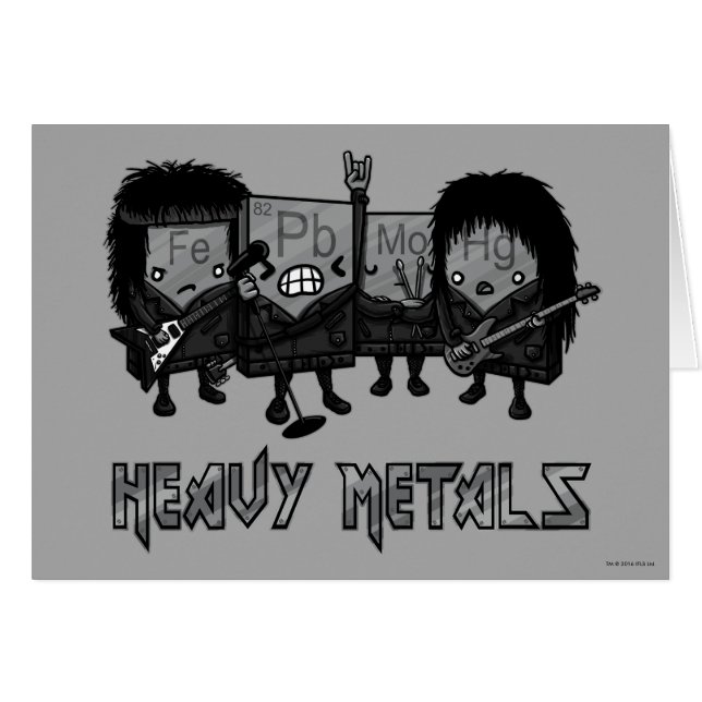 Heavy metal hälsningskort (Framsidan Horizontal)