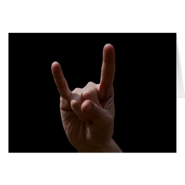 heavy metal hälsningskort (Framsidan Horizontal)