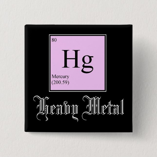 Heavy metal knäppas knapp (Framsida)