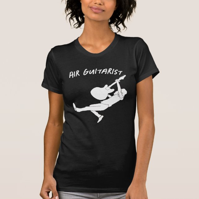 Heavy Metal Luftgitarr T Shirt (Framsida)