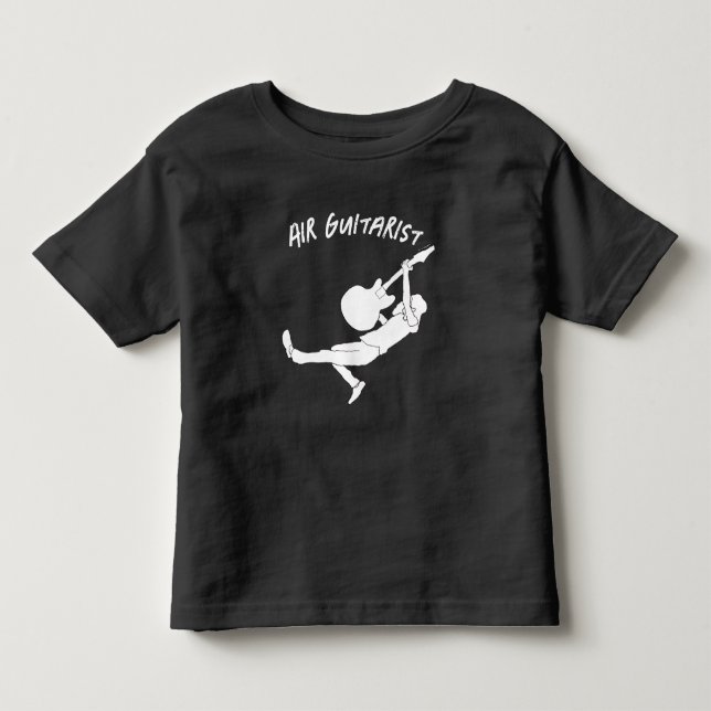 Heavy Metal Luftgitarr T Shirt (Framsida)